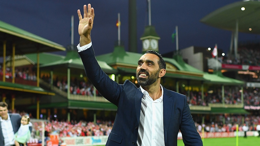 AdamGoodesJune7.jpg Adam Goodes played 372 games for the Swans - AFL,Adam Goodes